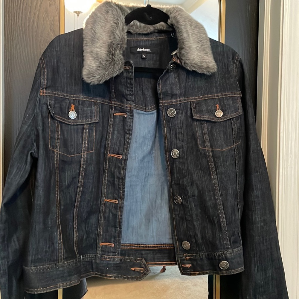 Dark denim jean jacket